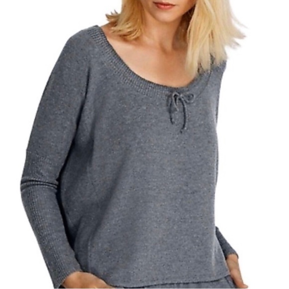 Johnny Was Calme Tunnel Neck Drawstring Crop Sweater in Grey size Small NWT - Picture 14 of 14